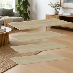 Floating Shelf Boards Specifications: Set of 4 in Brown