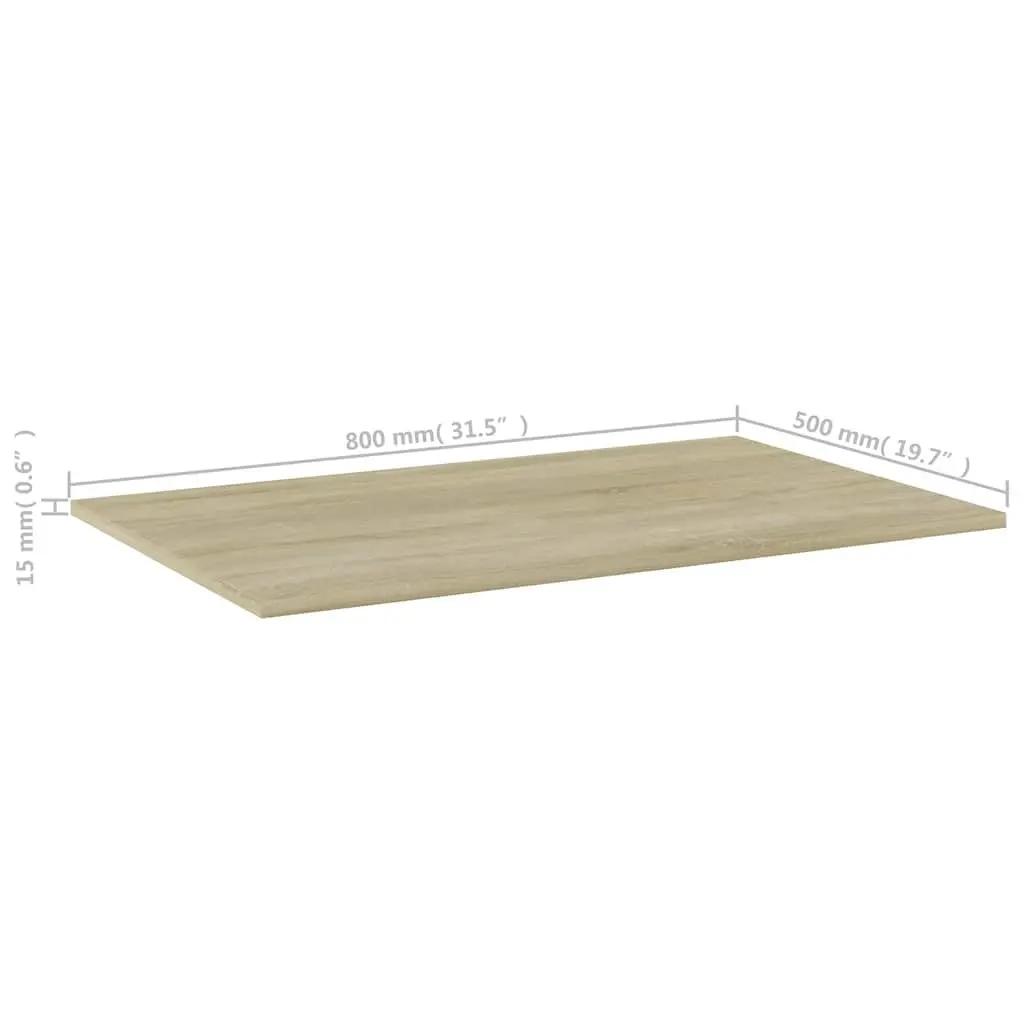 Floating Shelf Boards 4 pcs Brown Storage Wall Mounted Bookshelf Organiser