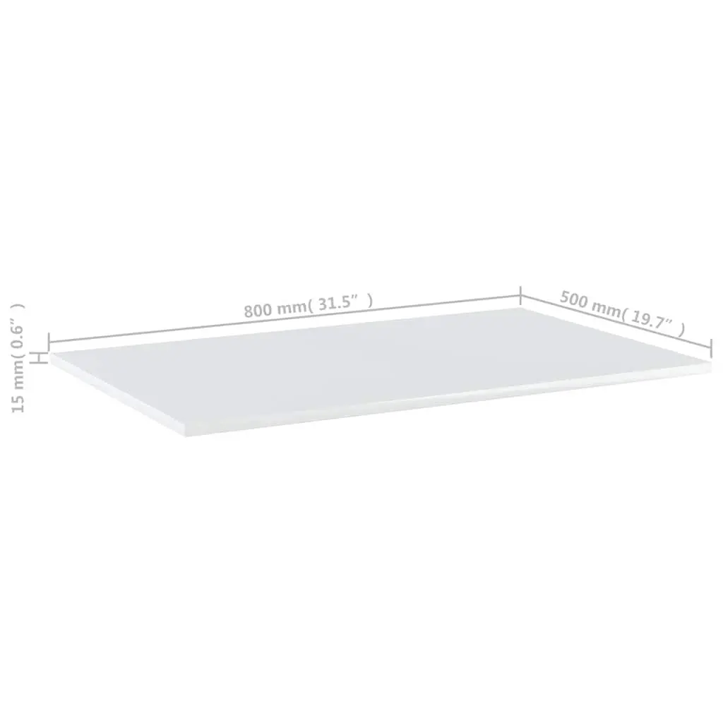 Floating Shelves Boards 4 Pcs White Wall Mounted Storage Display Organizer