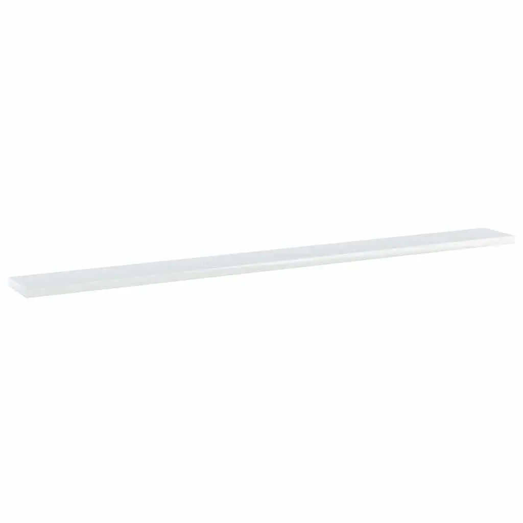 Floating Bookshelf Boards White 4-Piece Storage Shelves Wall Mounted Display
