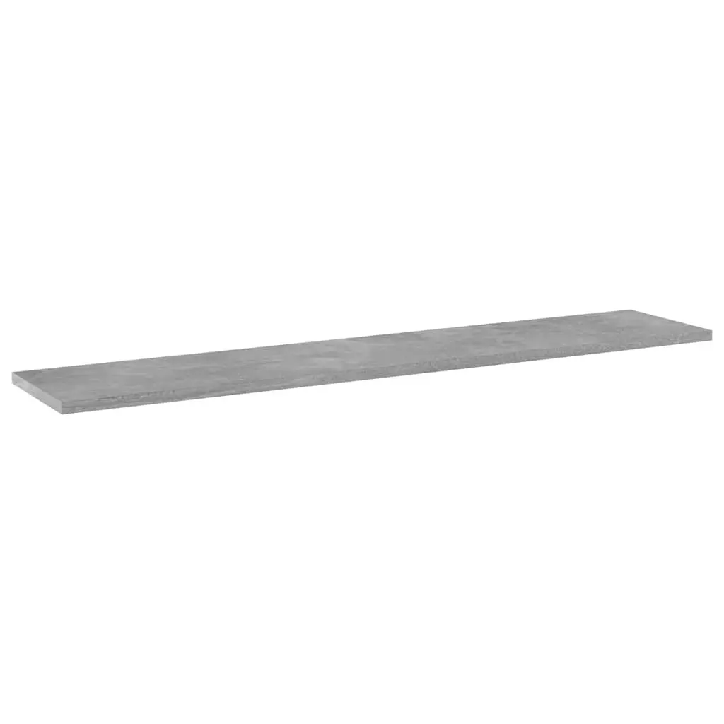 Bookshelf Boards 4 pcs Grey Engineered Wood Floating Shelves Storage Solution