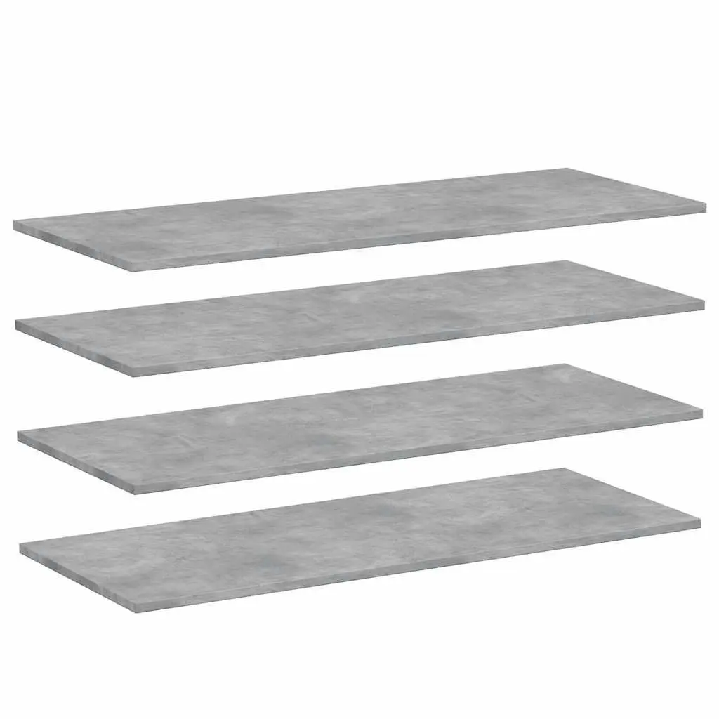 4 Grey Floating Shelf Boards