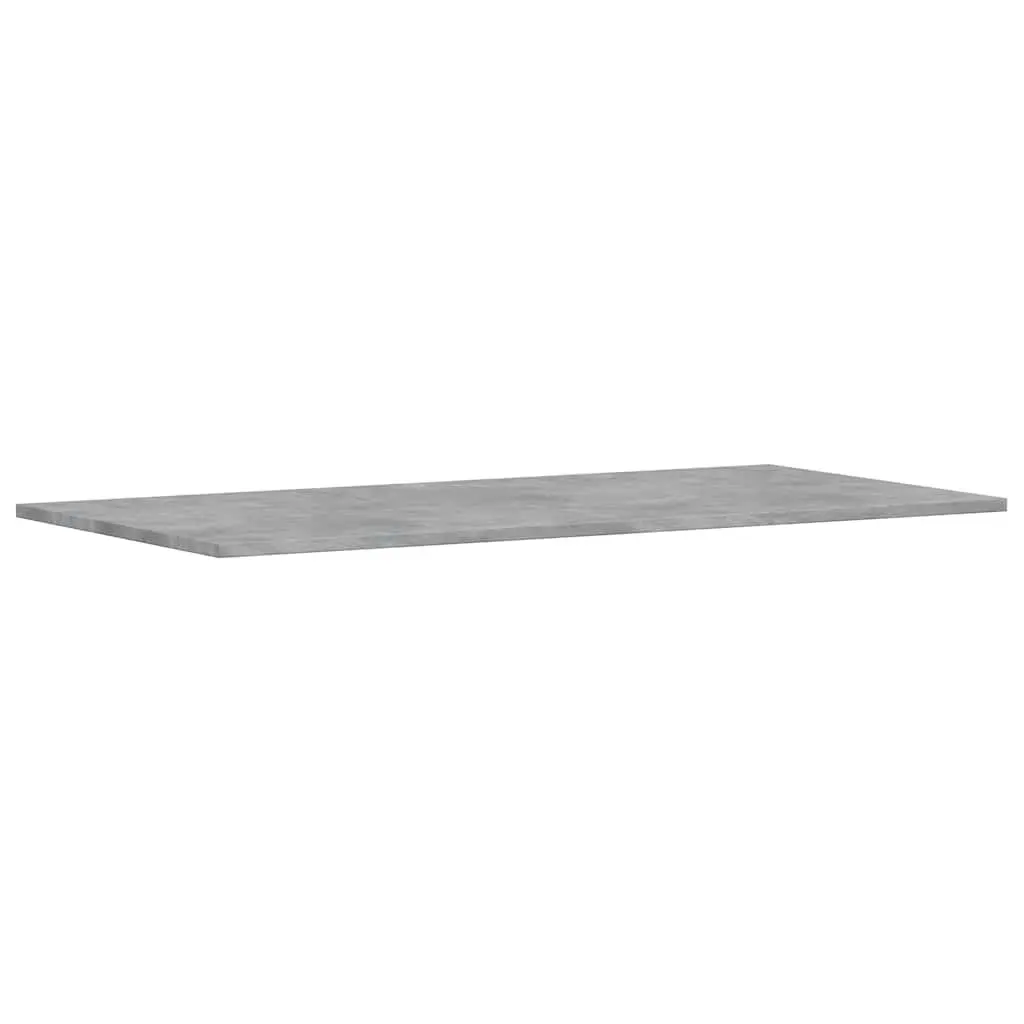 Bookshelf Boards 4 Pieces Grey Wall Storage Shelves Floating Display Panels