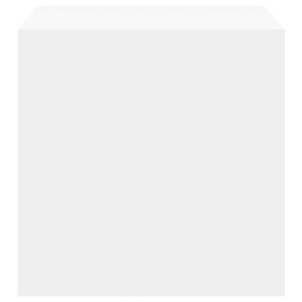 Wall Cabinet for Storage 37x37x37 cm White Engineered Wood 2 Piece
