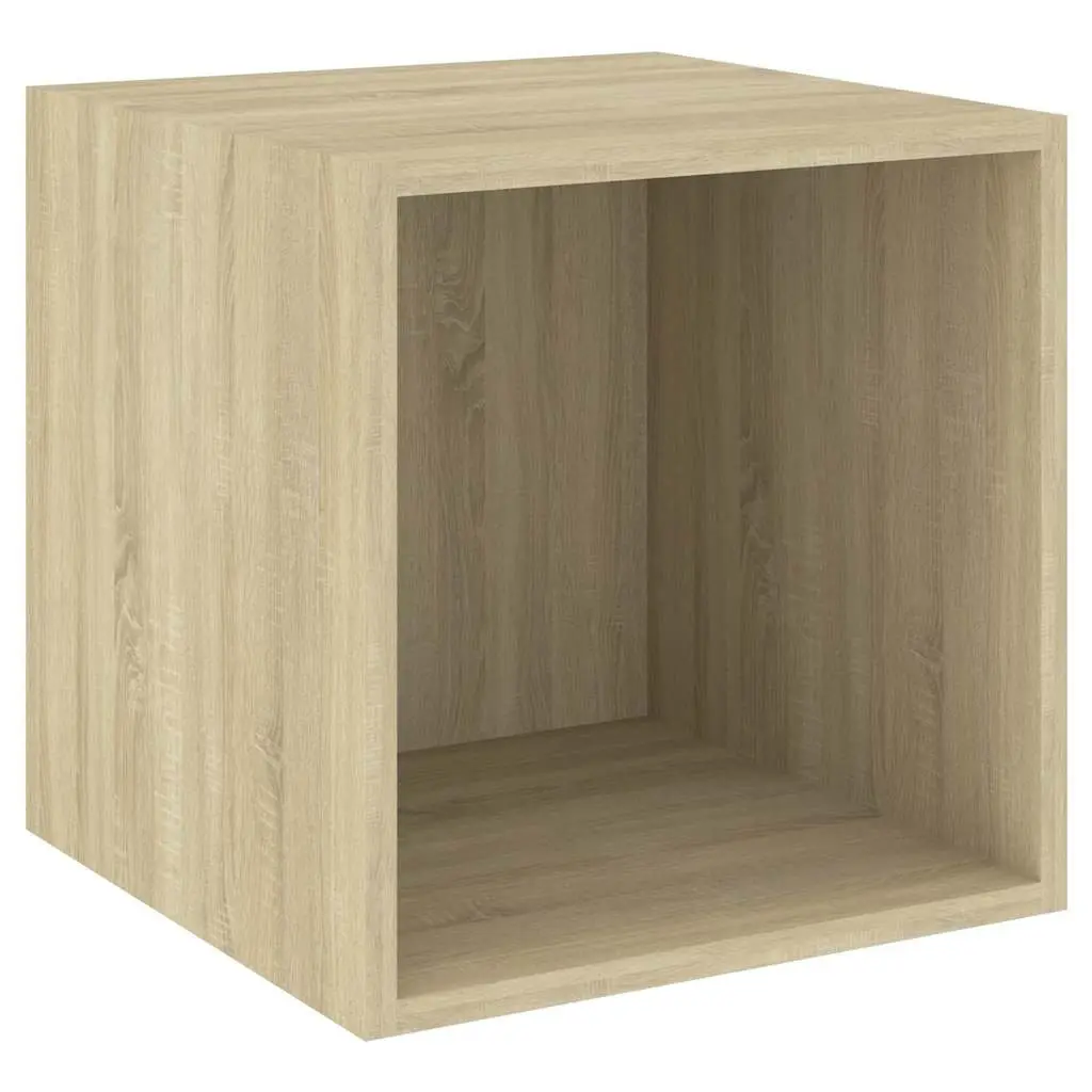 Wall Cabinet for Storage 37x37x37 cm Brown Set of 2