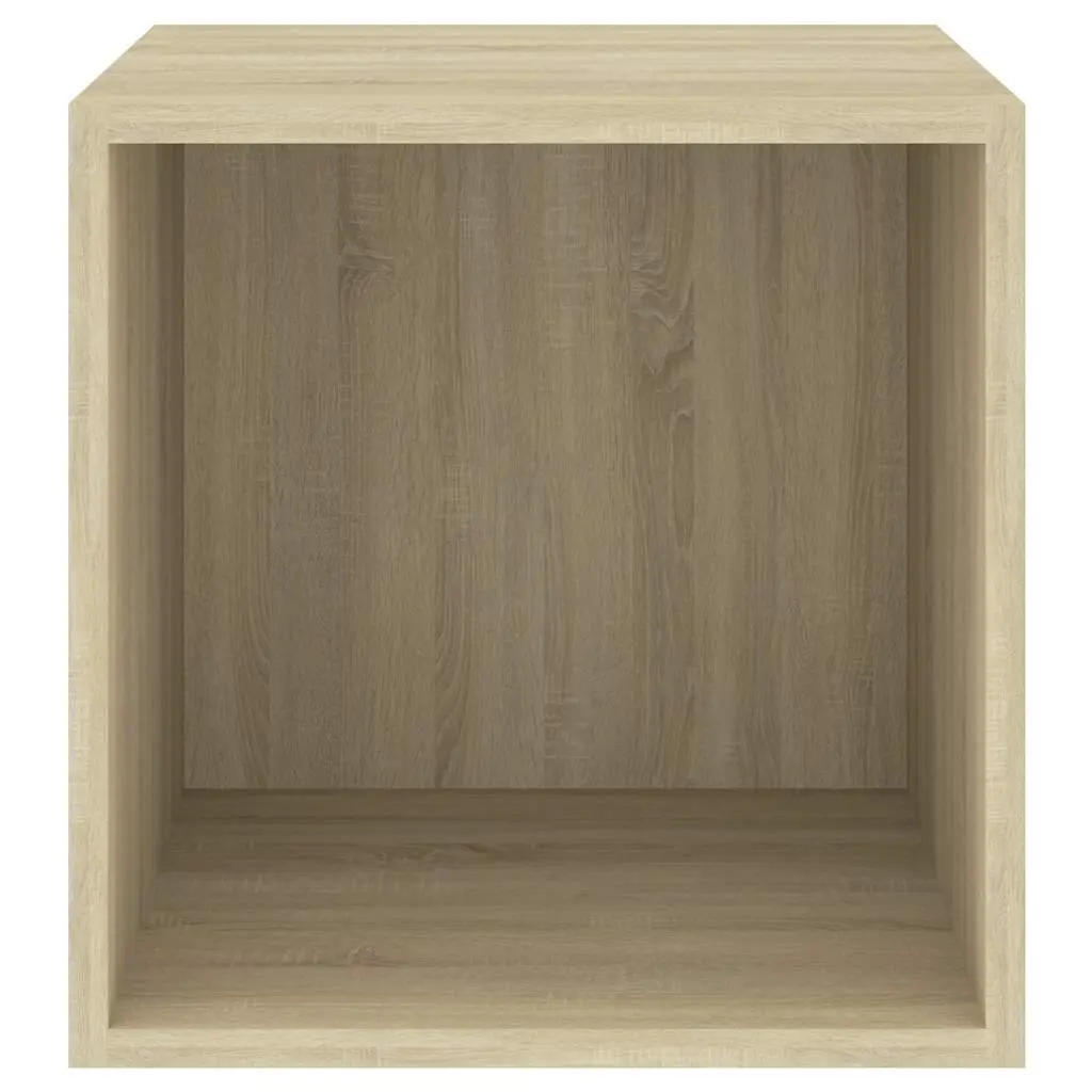 Wall Cabinet for Storage 37x37x37 cm Brown Set of 2