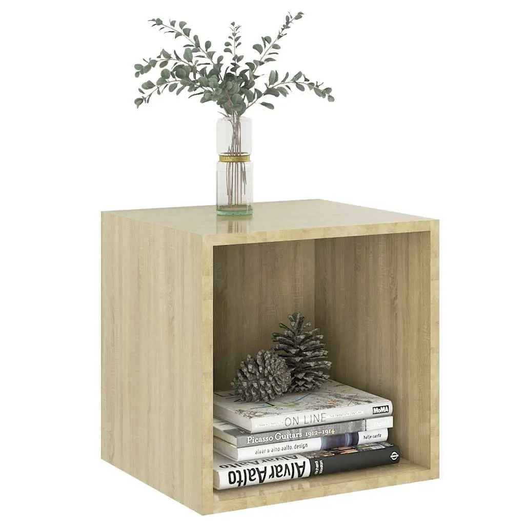 Wall Cabinet for Storage 37x37x37 cm Brown Set of 2