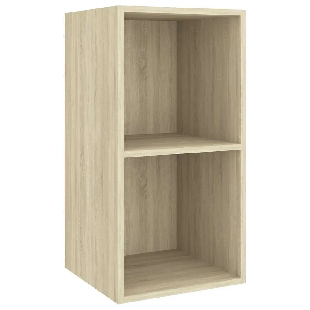 Wall-mounted TV Cabinet Living Room Brown Engineered Wood 37x37x72cm