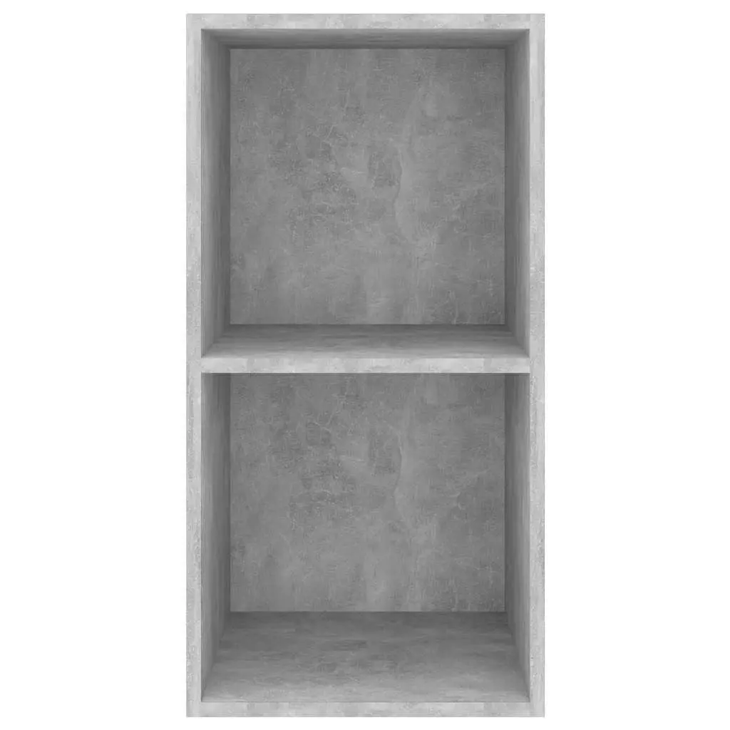Wall-mounted TV Cabinet Living Room Grey Concrete Engineered Wood 37 x 37 x 72 cm