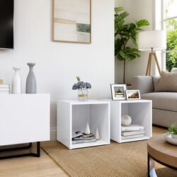 TV Cabinet Set Dimensions 37x35x37 cm in Engineered Wood