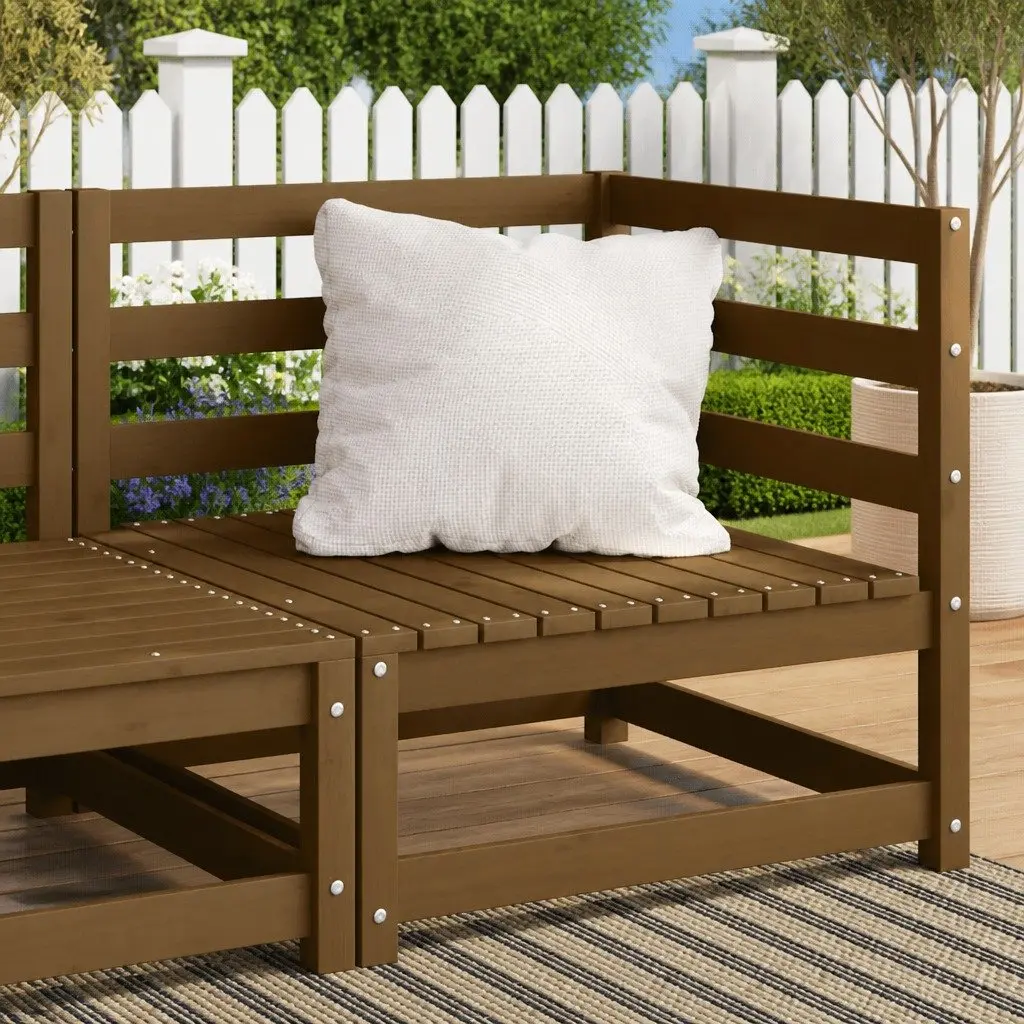 Solid Pinewood Garden Corner Sofa