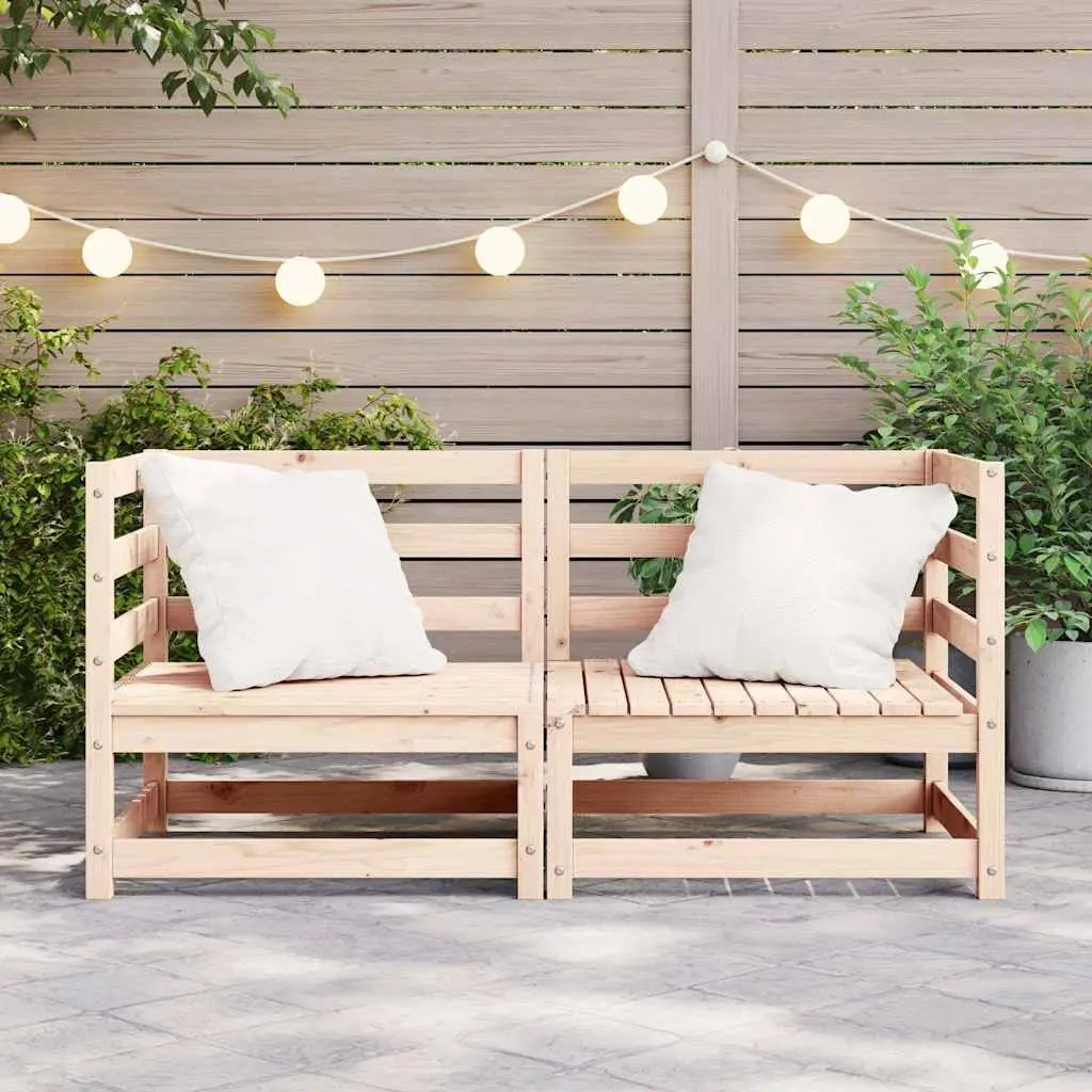 Outdoor Sectional Sofa Corner Unit 2 Pieces Garden Lounge Seating Modular