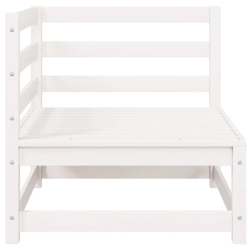 Outdoor Corner Sofa 2 Piece Set White Garden Patio Modular Sectional Seating