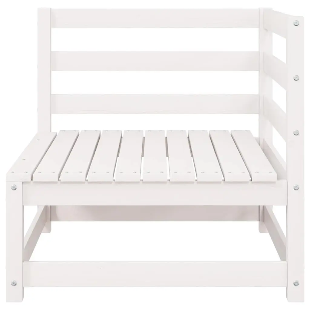 Outdoor Corner Sofa 2 Piece Set White Garden Patio Modular Sectional Seating