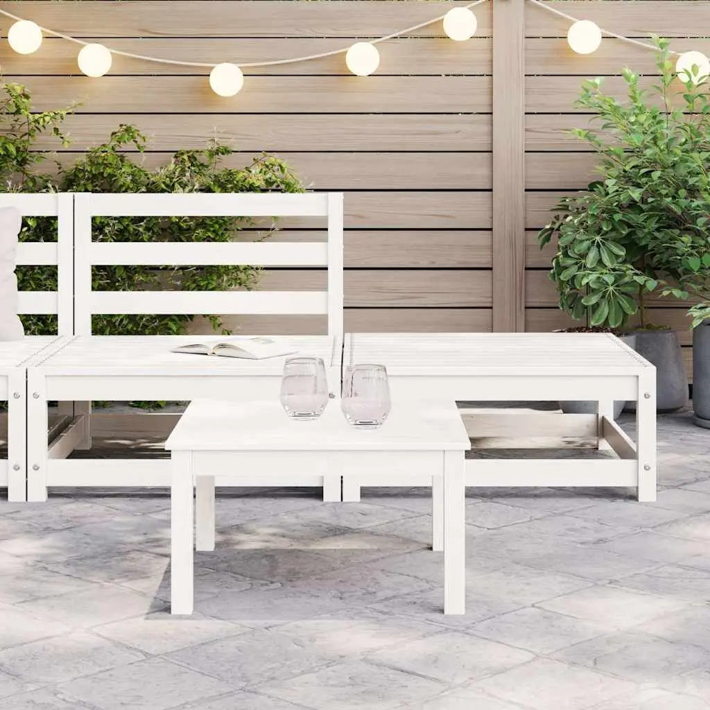 Outdoor Sectional Sofa Lounge Set 2 Piece White Garden Furniture