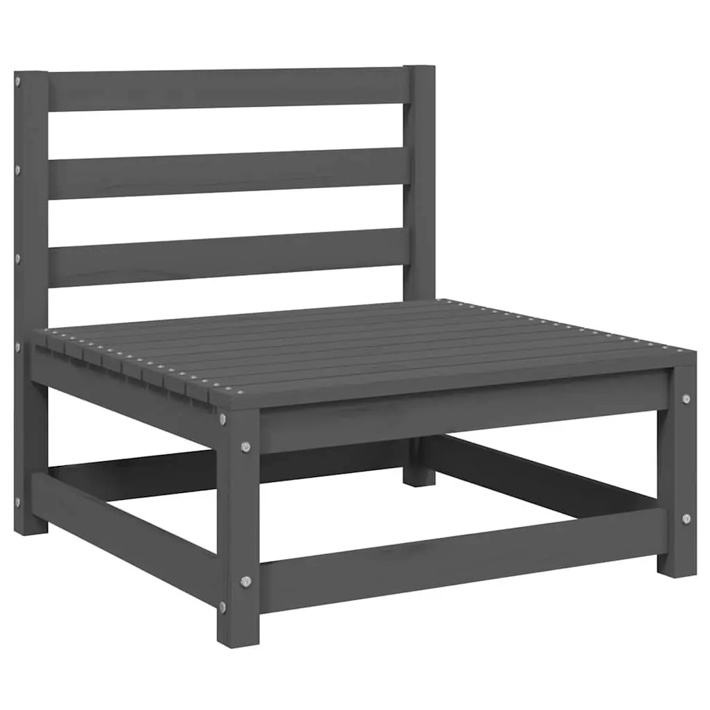 Outdoor Sectional Sofa Lounge Set 2 Piece Grey Garden