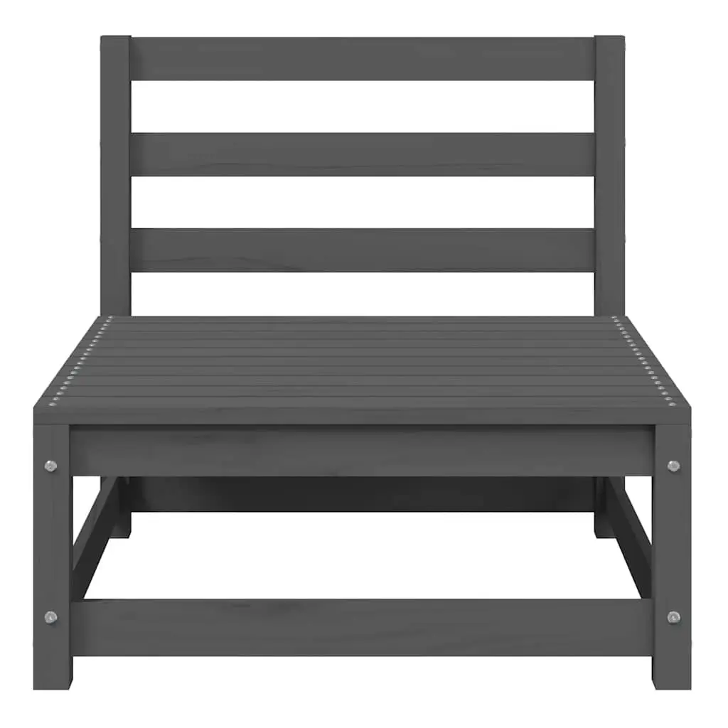 Outdoor Sectional Sofa Lounge Set 2 Piece Grey Garden
