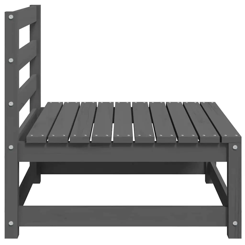 Grey Modular Outdoor Middle Sofa