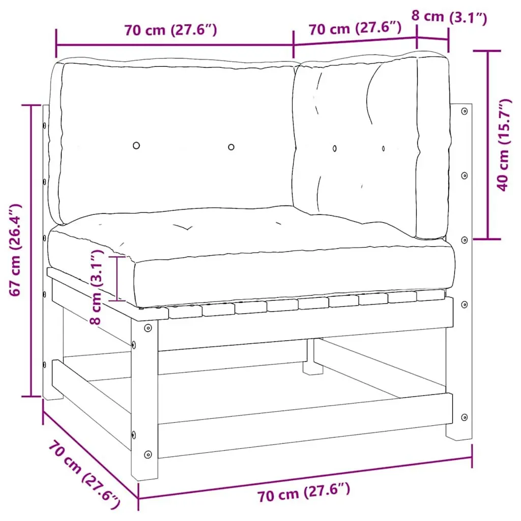 Outdoor 2-Seater Sofa, White