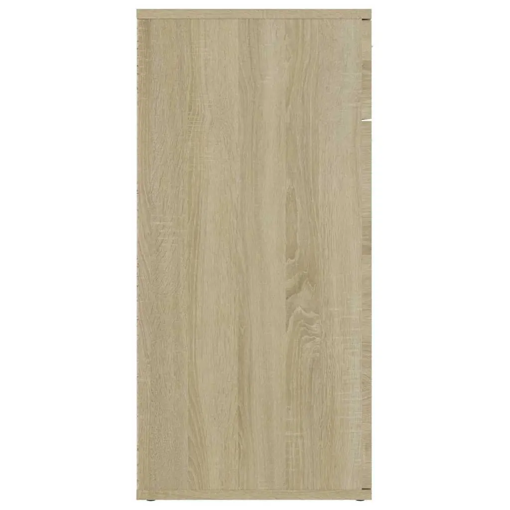 Sideboard Storage Cabinet with 2 Doors and Drawer Brown Engineered Wood