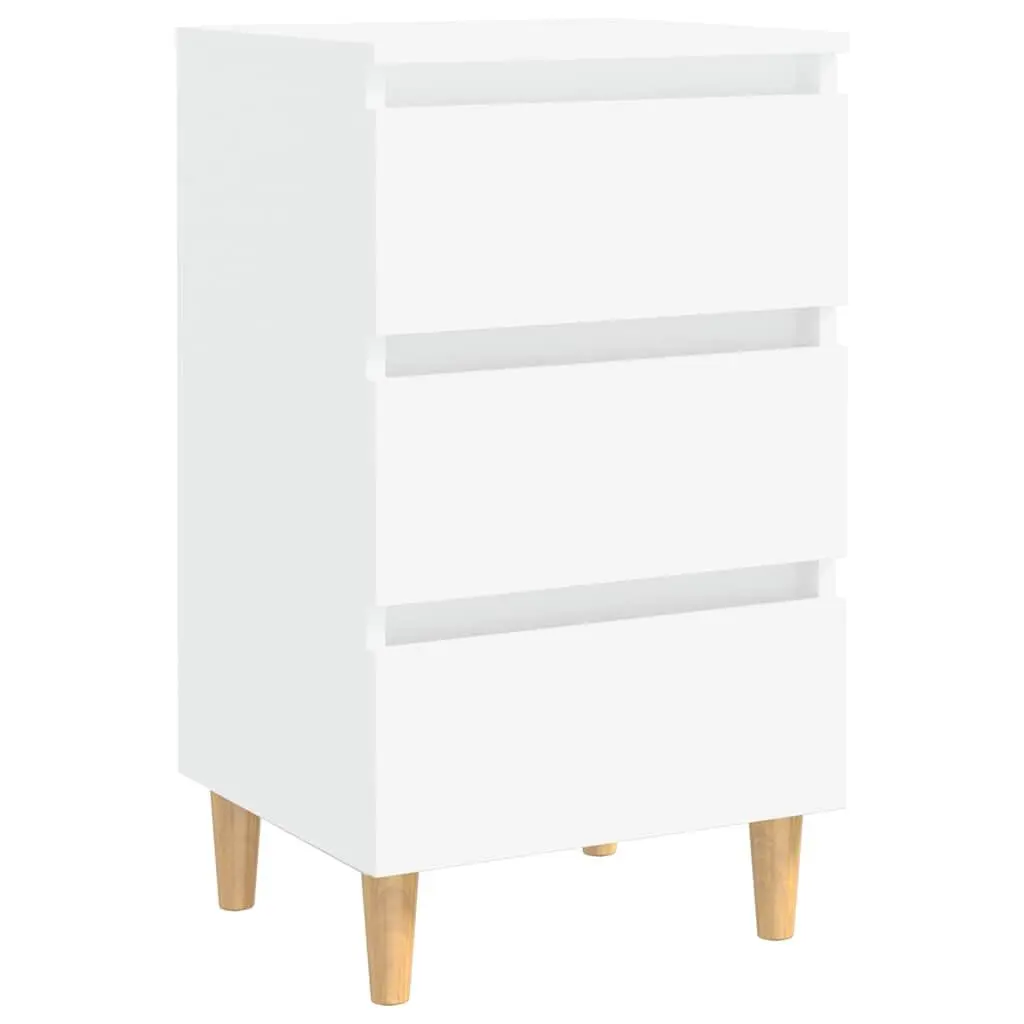 Bedside Tables Nightstands 2 pcs White 40x35x69cm