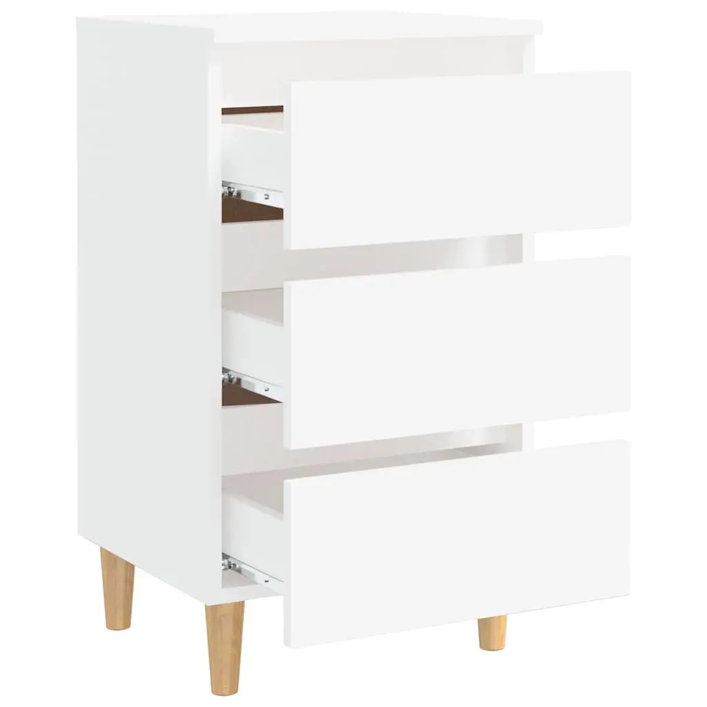 Bedside Tables Nightstands 2 pcs White 40x35x69cm