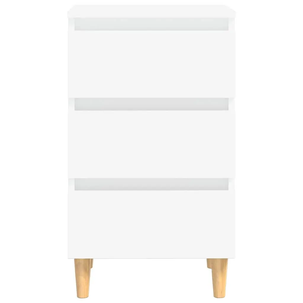 Bedside Tables Nightstands 2 pcs White 40x35x69cm