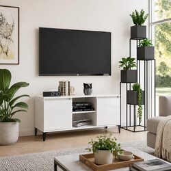 Dimensions and Features of TV Cabinet with Metal Legs