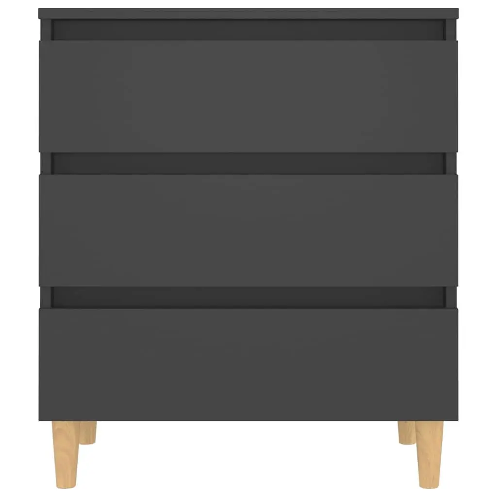 Sideboard Grey Scandinavian Style Storage Cabinet 60W x 35D x 69H cm