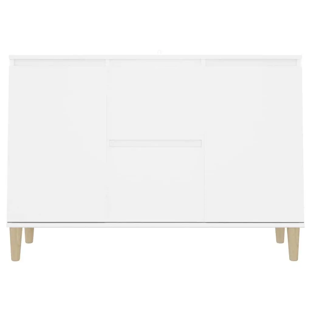 Sideboard Cabinet Storage Furniture Living Room White 101 x 35 x 70 cm