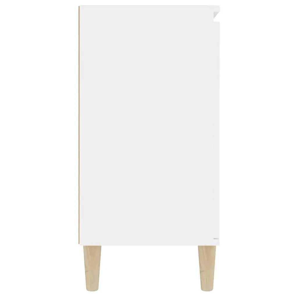 Sideboard Cabinet Storage Furniture Living Room White 101 x 35 x 70 cm