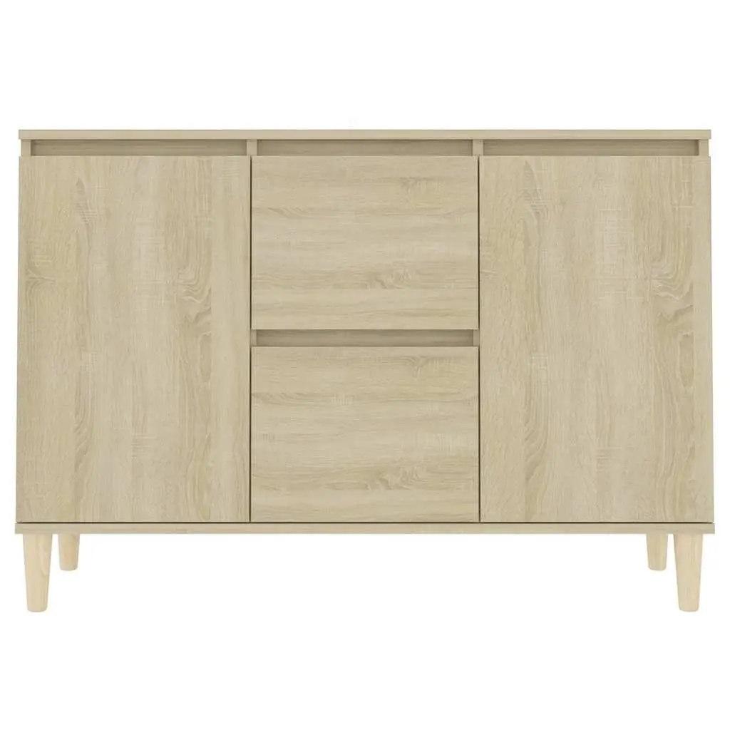 Sideboard Cabinet Living Room Brown Engineered Wood 2 Drawers 2 Doors