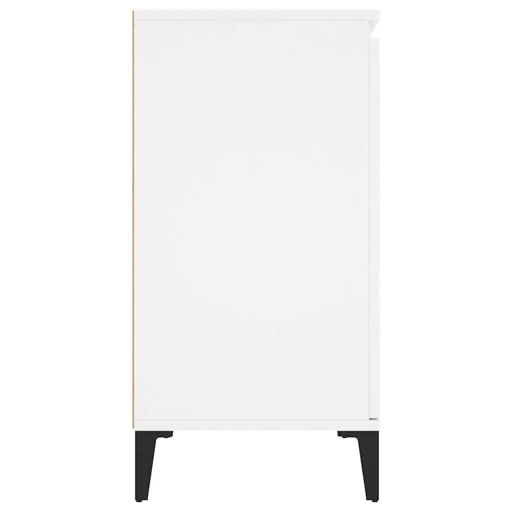 White Industrial Sideboard Cabinet