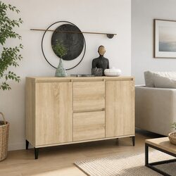 Brown Sideboard with 102W x 35D x 70H cm Dimensions