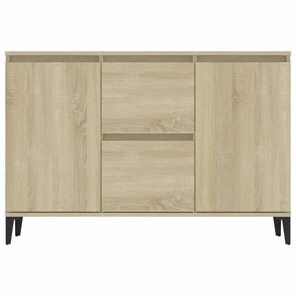 Sideboard Storage Cabinet for Living Room 102W x 35D x 70H cm Brown