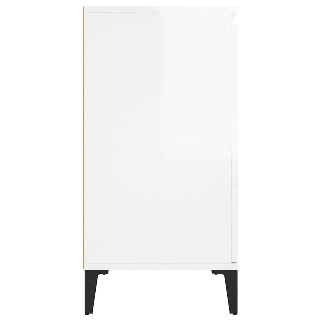 Sideboard for Living Room High Gloss White 102W x 35D x 70H cm