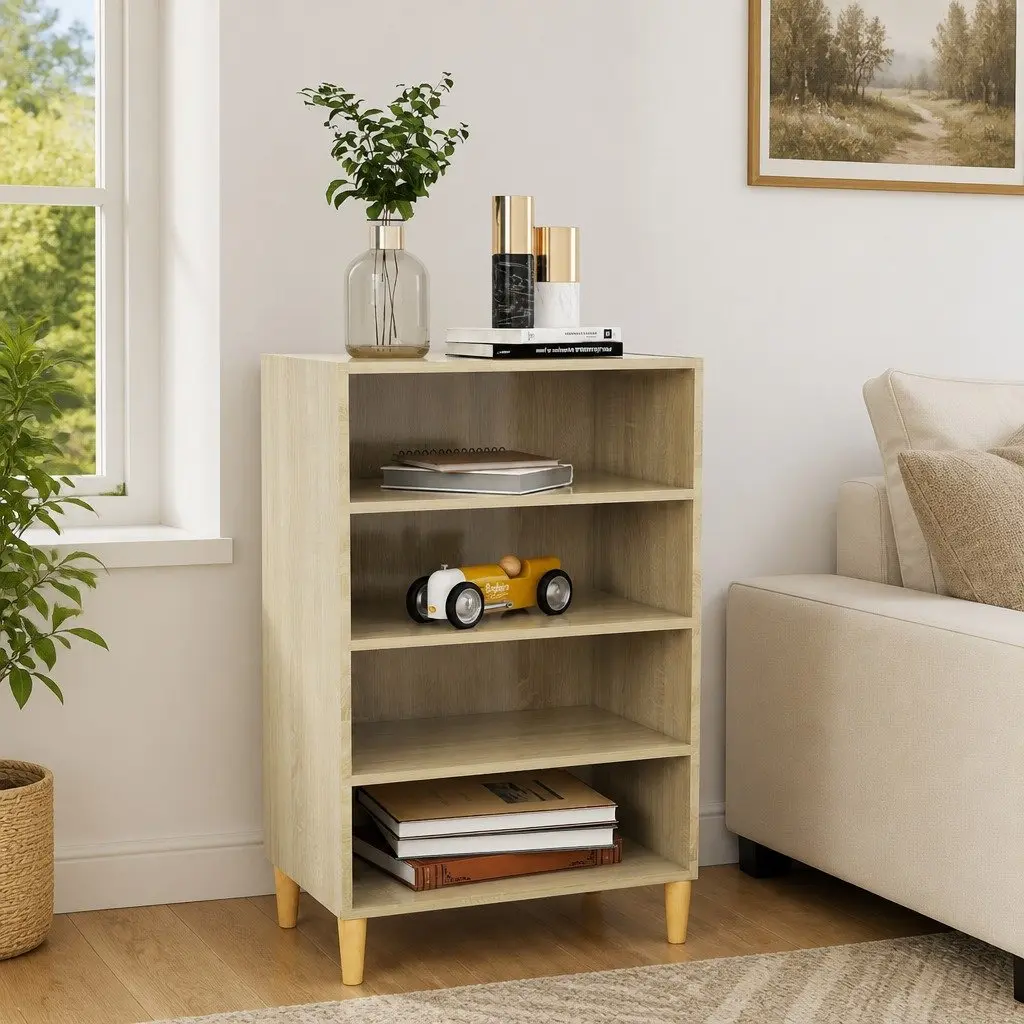 Brown Engineered Wood Sideboard Cabinet