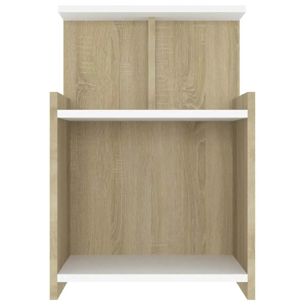Bedside Table with 3 Open Shelves