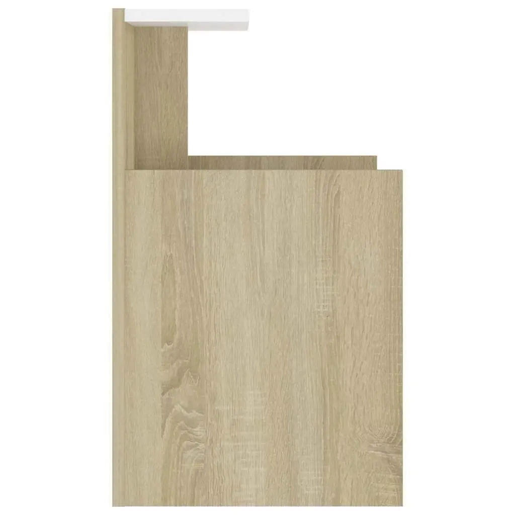 Bedside Table with 3 Open Shelves