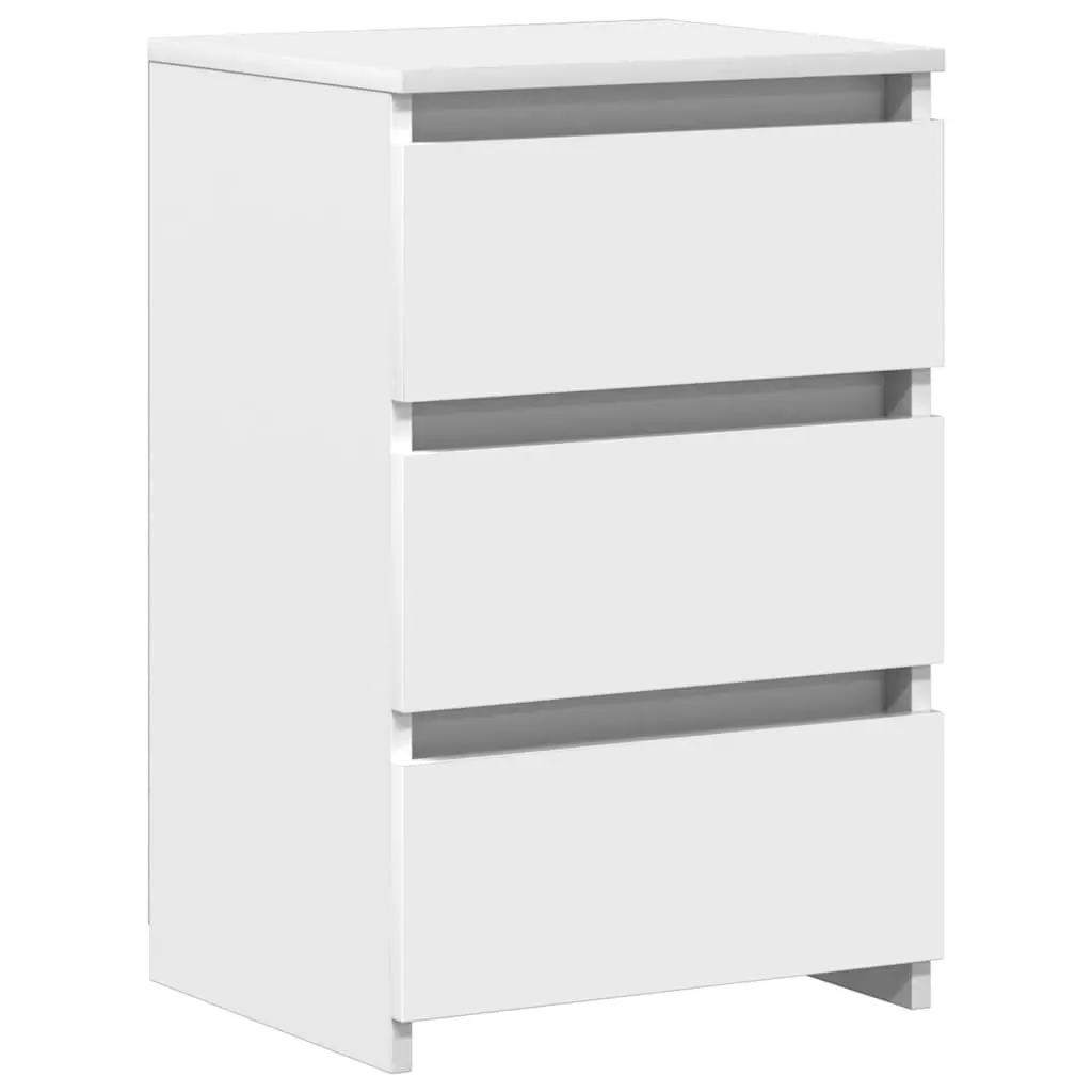 Bedside Tables Bedroom 2 Piece White Nightstands Storage