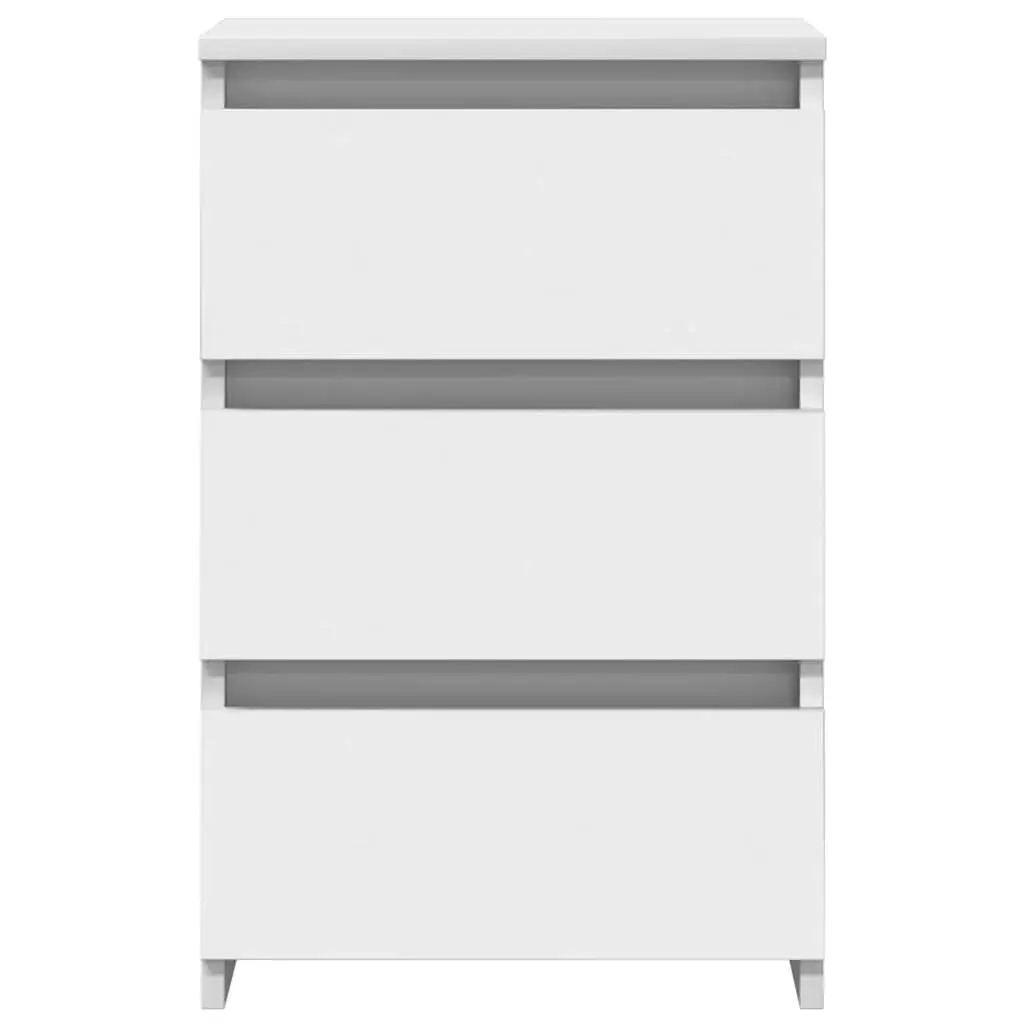 Bedside Tables Bedroom 2 Piece White Nightstands Storage