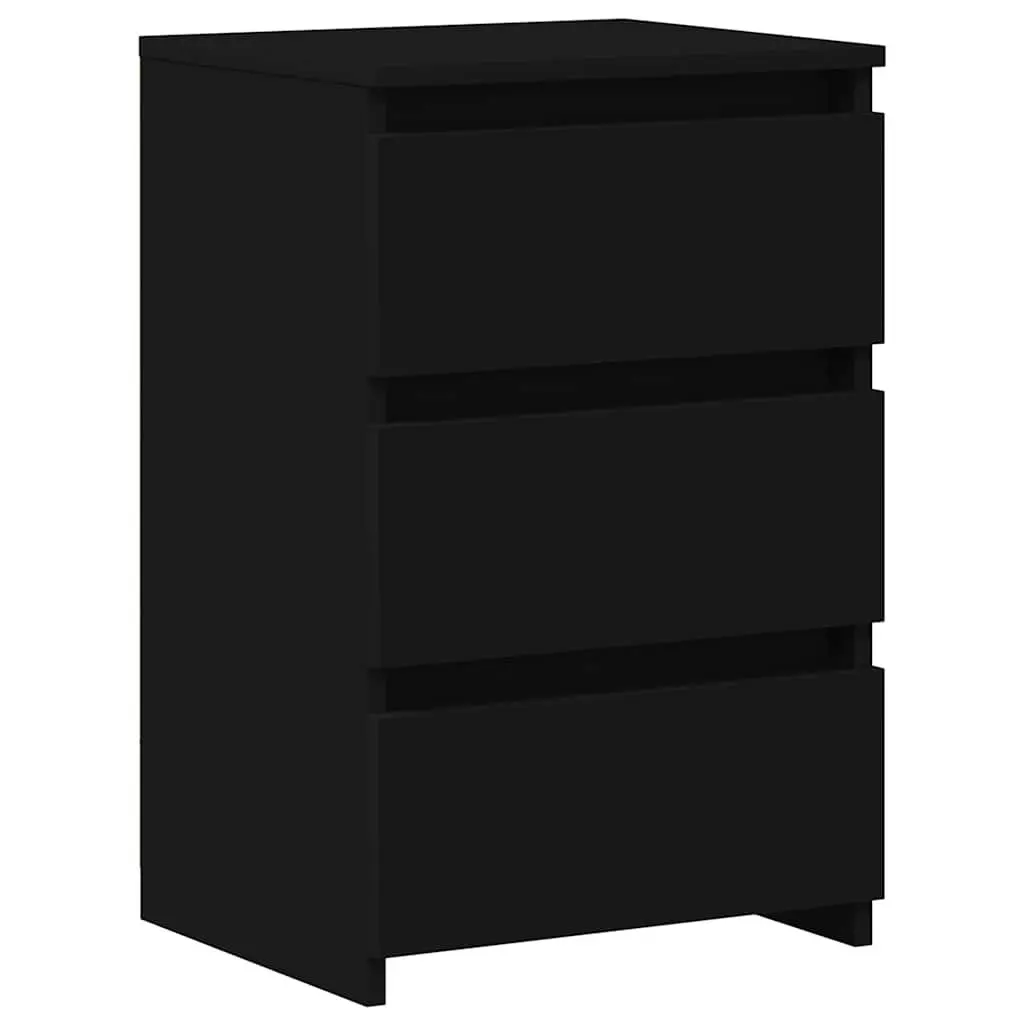 Black Nightstand Cabinet Set