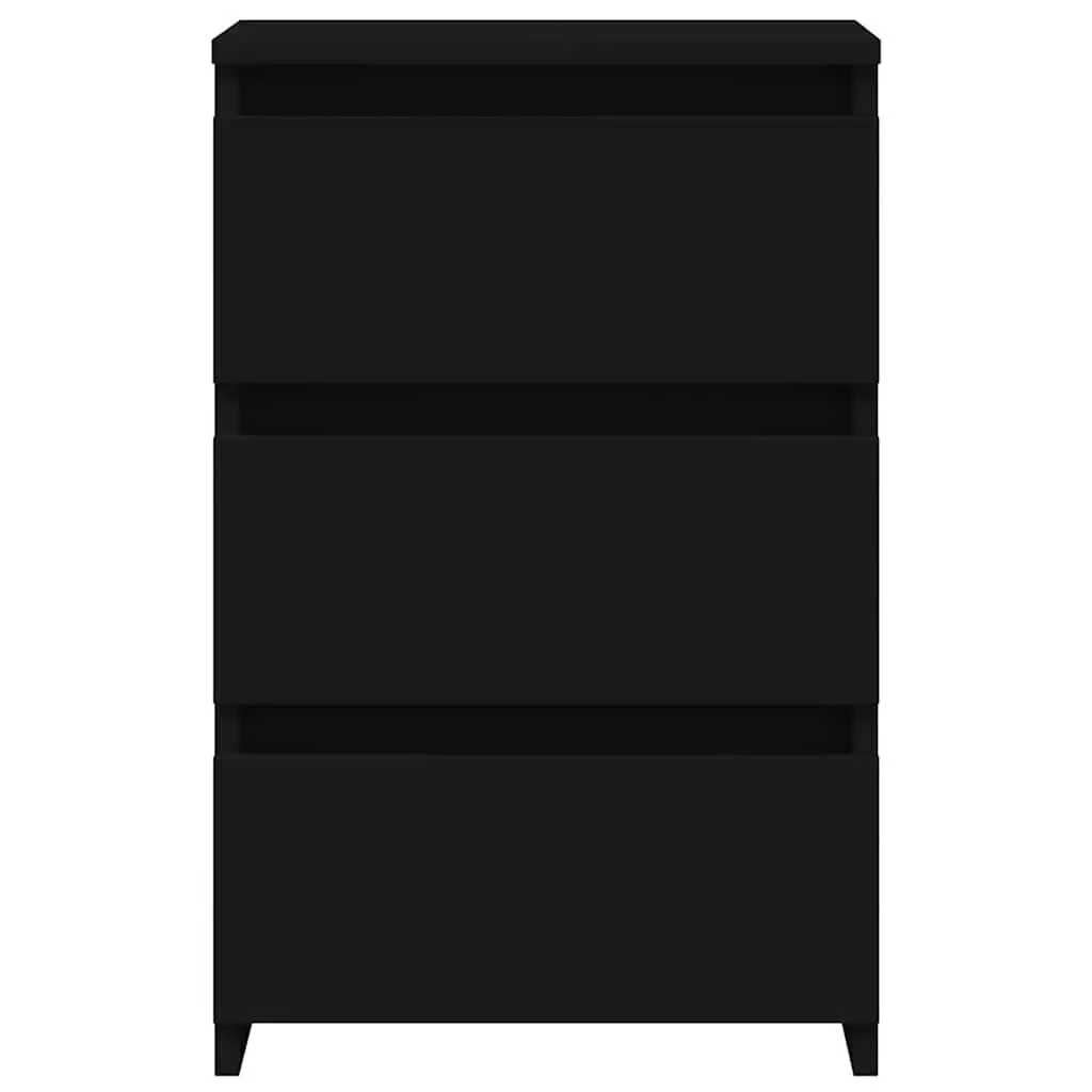Black Nightstand Cabinet Set