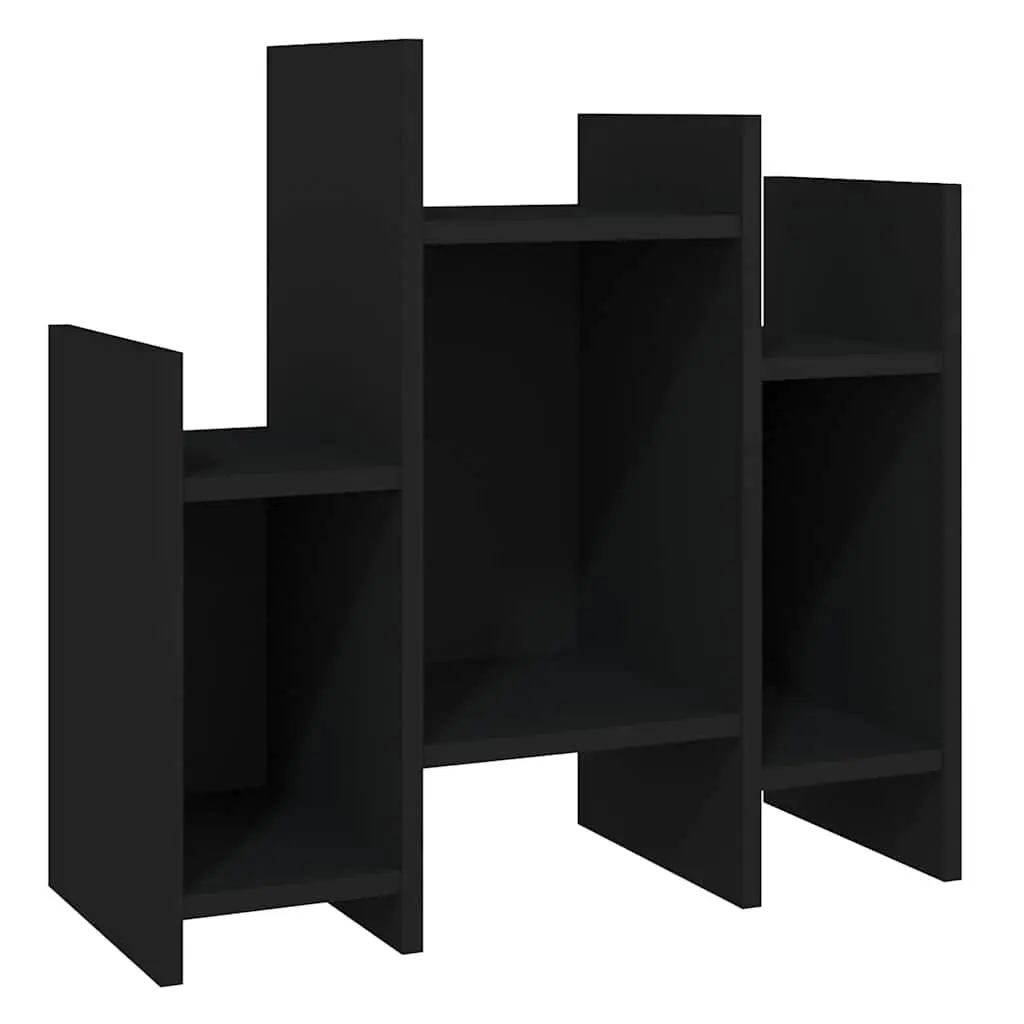 Side Cabinet Black Storage Furniture for Home 60 x 26 x 60 cm