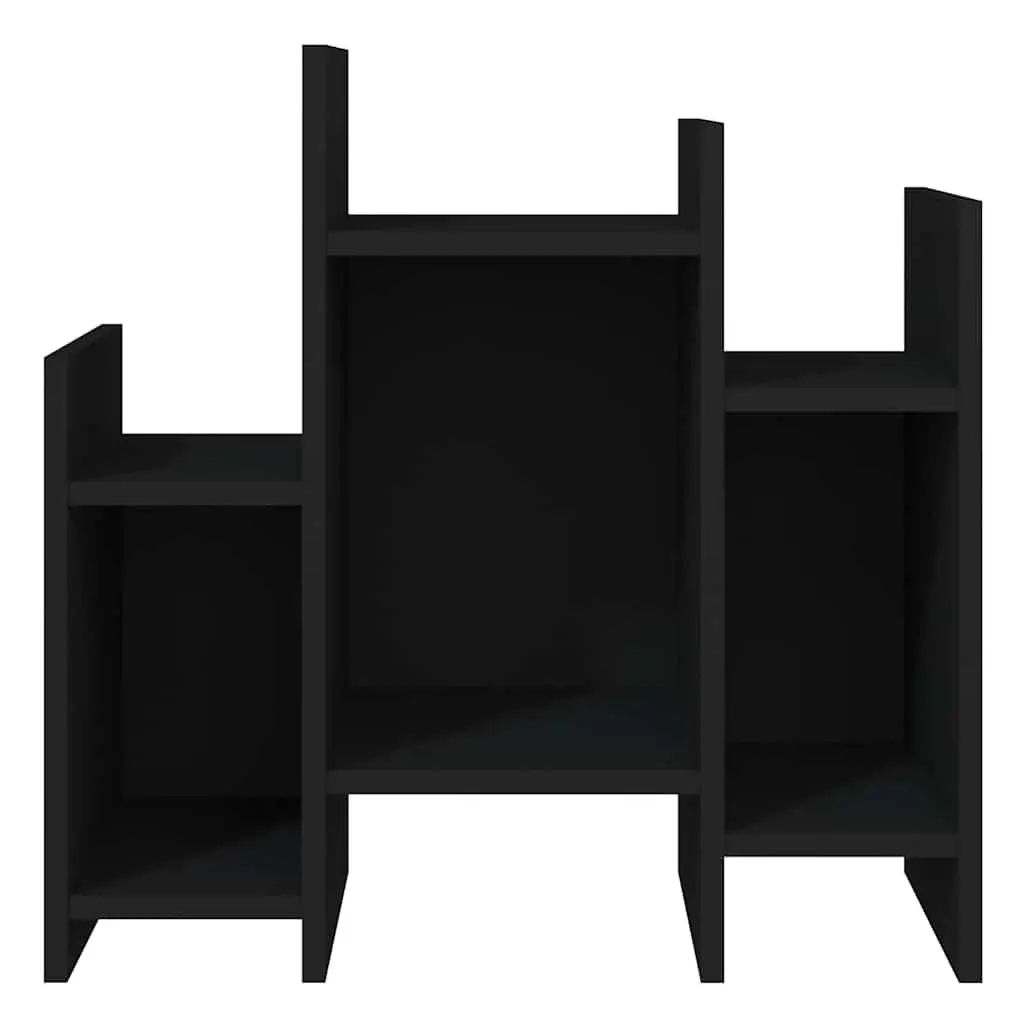 Side Cabinet Black Storage Furniture for Home 60 x 26 x 60 cm