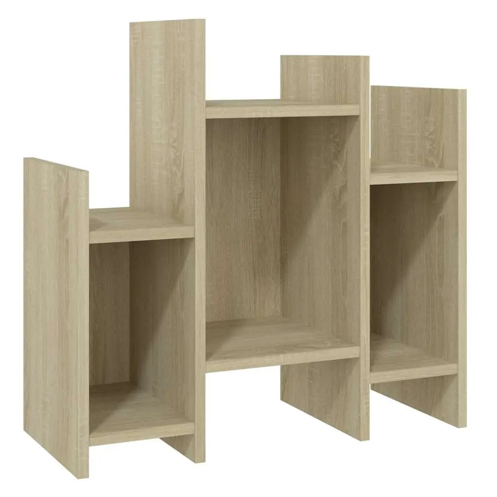 Side Cabinet Brown Storage Buffet Shelves Sofa Table Furniture Engineered Wood