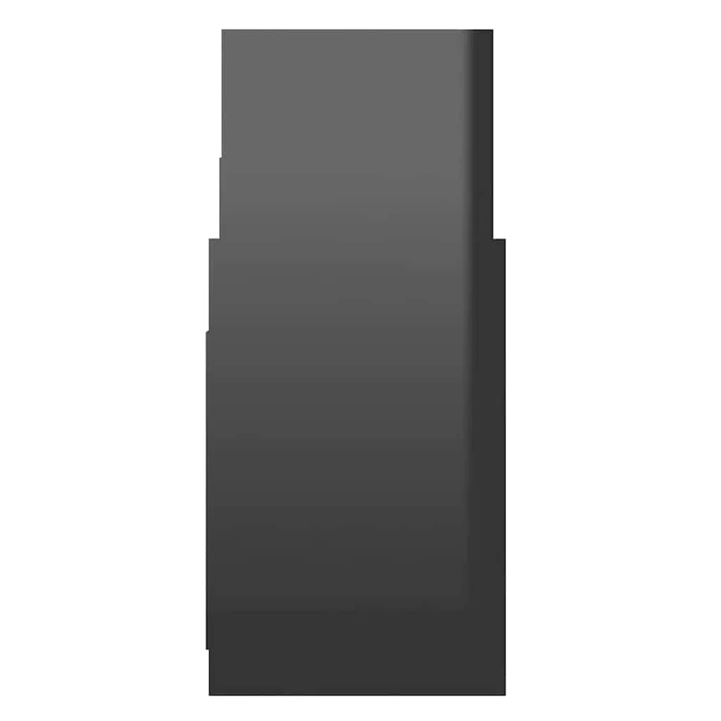 High Gloss Black Side Cabinet