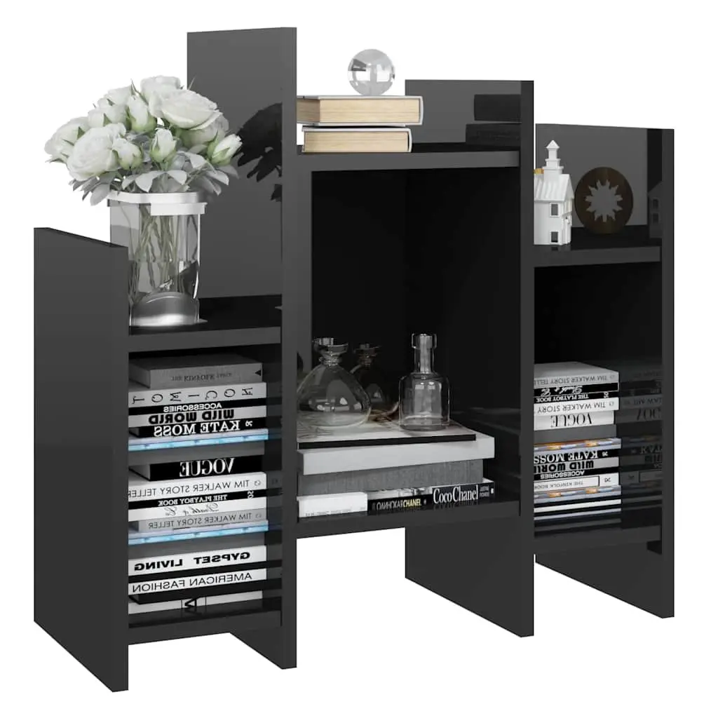High Gloss Black Side Cabinet