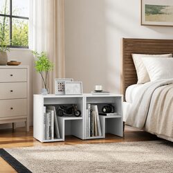Specifications of White Nightstand Cabinet, 2 Pack