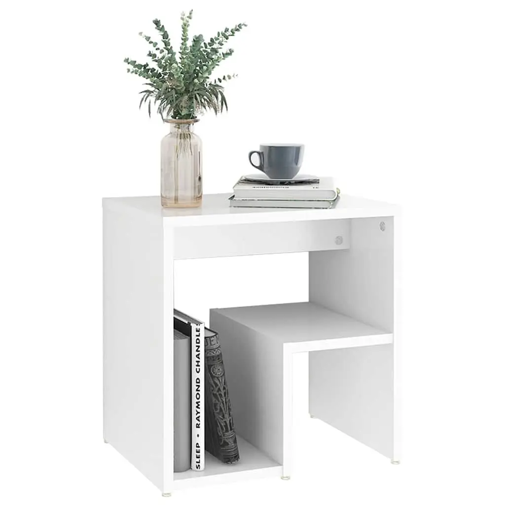 White Nightstand Cabinet, 2 Pack